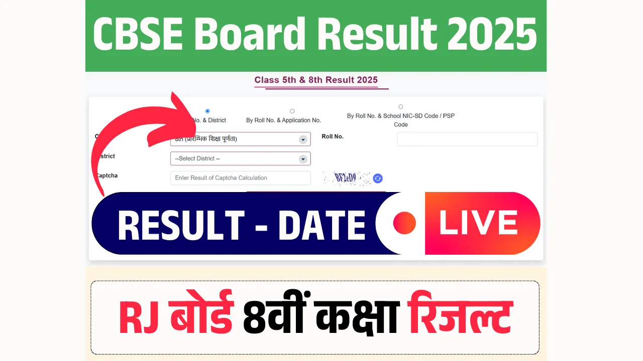 RBSE Class 8th Result 2025